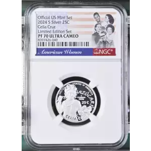 2024 S Celia Cruz Limited Edition Set Official US Mint Set ULTRA CAMEO (2)