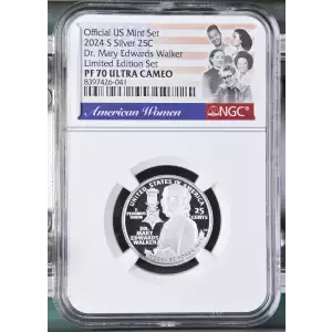 2024 S Dr. Mary Edwards Walker Limited Edition Set Official US Mint Set ULTRA CAMEO (2)