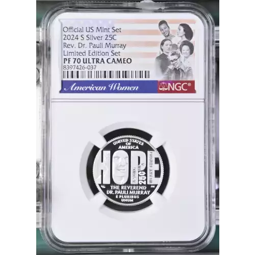 2024 S Rev. Dr. Pauli Murray Limited Edition Set Official US Mint Set ULTRA CAMEO (2)