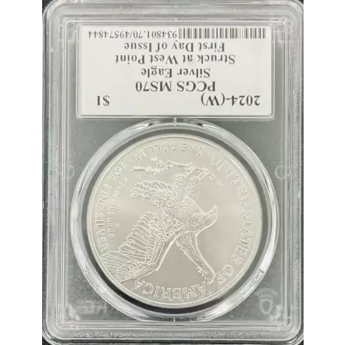 2024-(W) $1 Silver Eagle Struck at West Point First Day of Issue (2)