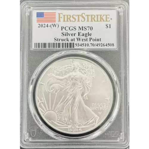 2024-(W) $1 Silver Eagle Struck at West Point First Strike