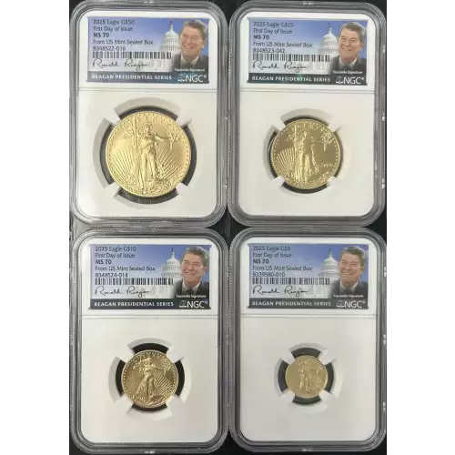 American Gold Eagle  4-Coin Set ($50, $25, $10, $5) (2)
