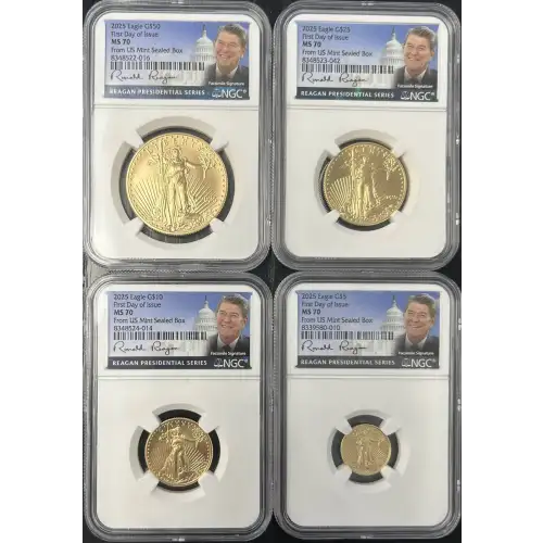 American Gold Eagle  4-Coin Set ($50, $25, $10, $5) (2)