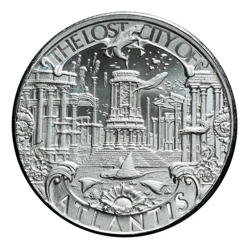 Atlantis 1 oz Silver Round - Lost Cities Series (2)