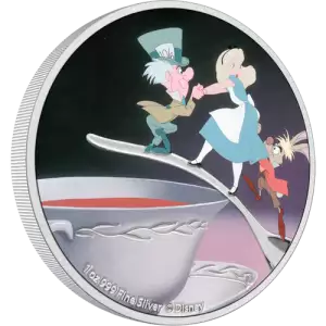 Disney Alice In the wonderland - 2021 1oz The Mad Hatter Silver Coin (2)