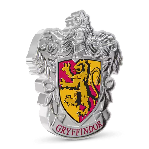 HARRY POTTER- 2021 1oz Gryffindor Crest Silver Coin (2)