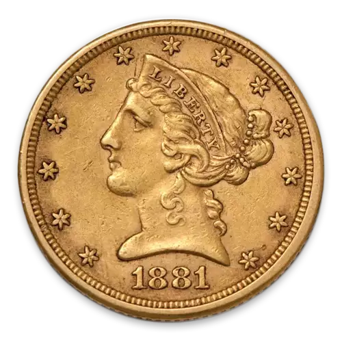 Liberty Head $5 (1839 – 1908) - XF