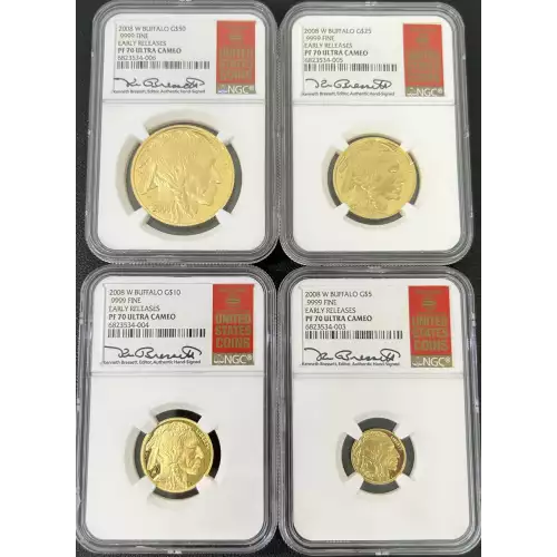 Proof Gold Buffalo 4-Coin Set