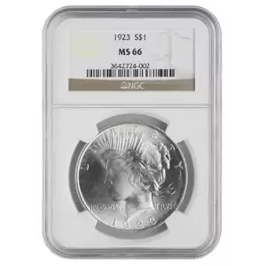 Peace Dollar (1921 - 1935) - NGC - MS66