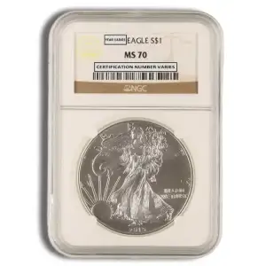 1oz Silver Eagle  - NGC MS 70