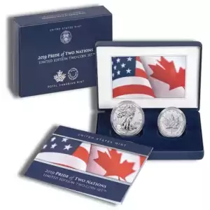 2019 U.S. Mint Pride of Two Nations Limited Edition 2-Coin Set (Eagle & Maple)