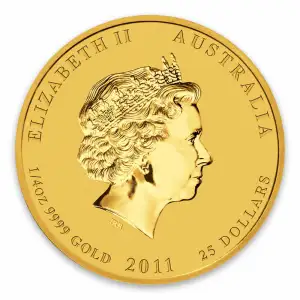 2011 1/4oz Australian Perth Mint Gold Lunar II: Year of the Rabbit (2)