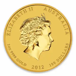 2012 1oz Australian Perth Mint Gold Lunar II: Year of the Dragon (2)