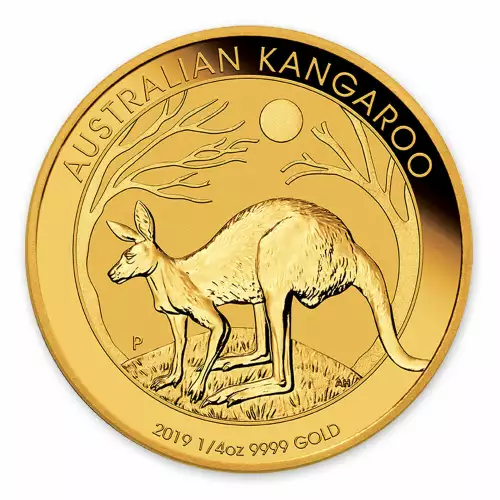 2019 1/4 oz Australian Perth Mint Gold Kangaroo - Image 2