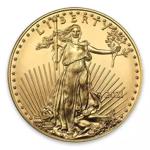 2021 1 oz American Gold Eagle - Type 2 - Image 2