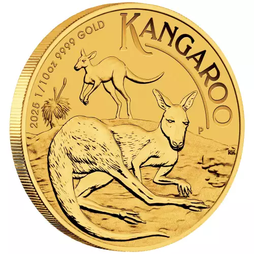20251/10 oz Australian Perth Mint Gold Kangaroo - Image 2